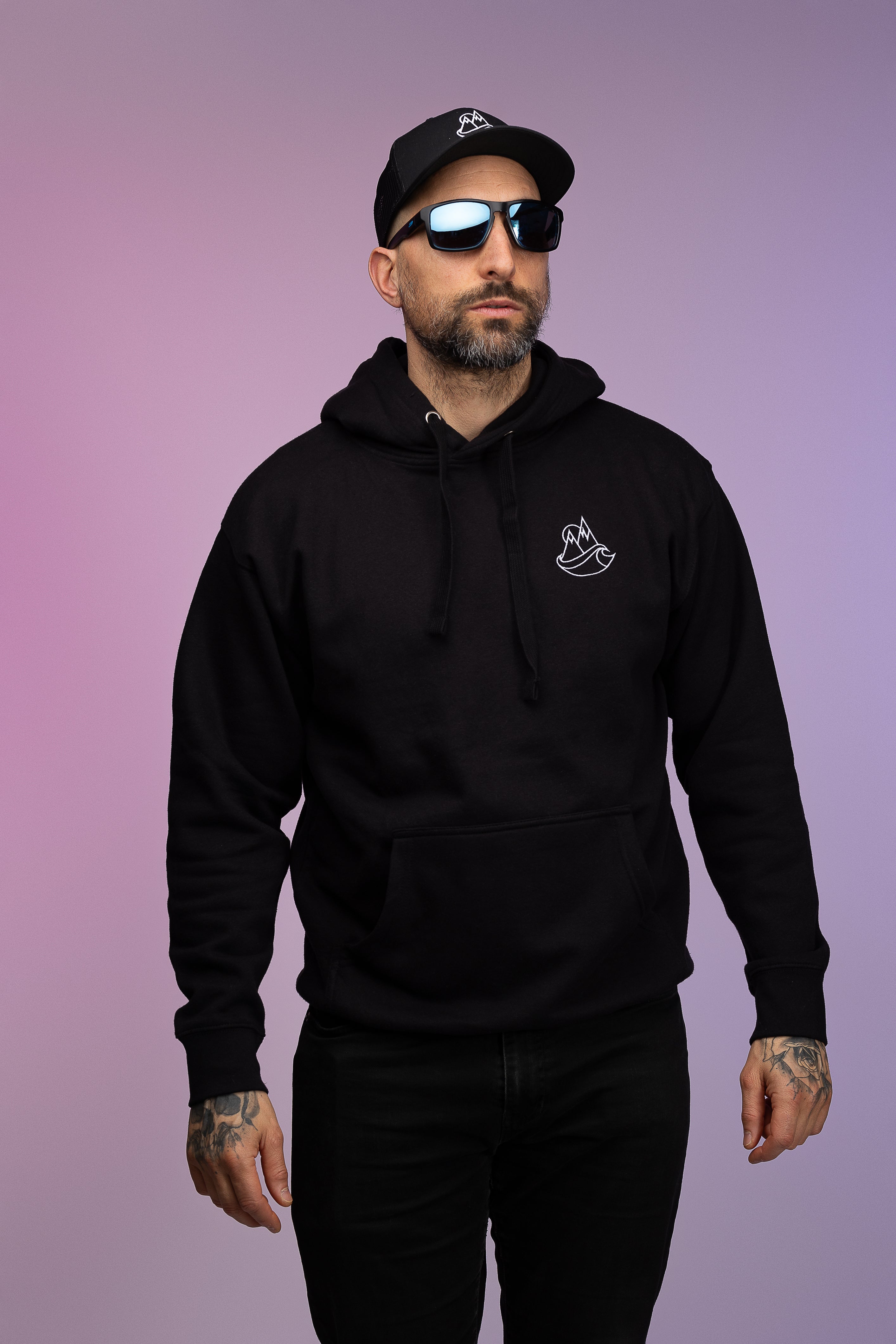Sweat à Capuche Unisexe, Logo Brodé